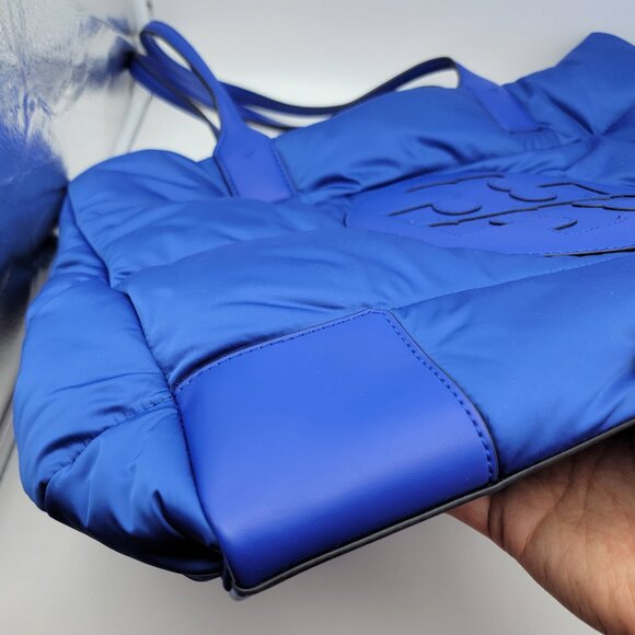 Tory Burch Ella Puffer Tote Nautical Blue - Picture 8 of 12